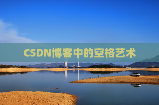 CSDN博客中的空格艺术